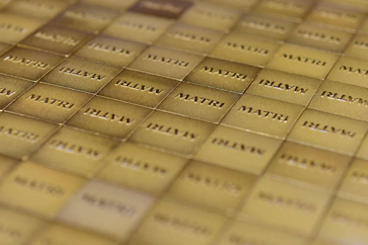 Product or Brand labels cast from metal