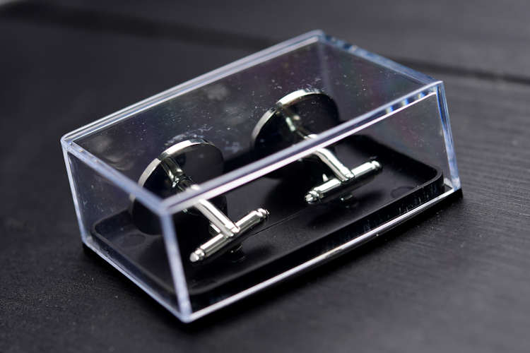 Metal cufflinks from your own logo