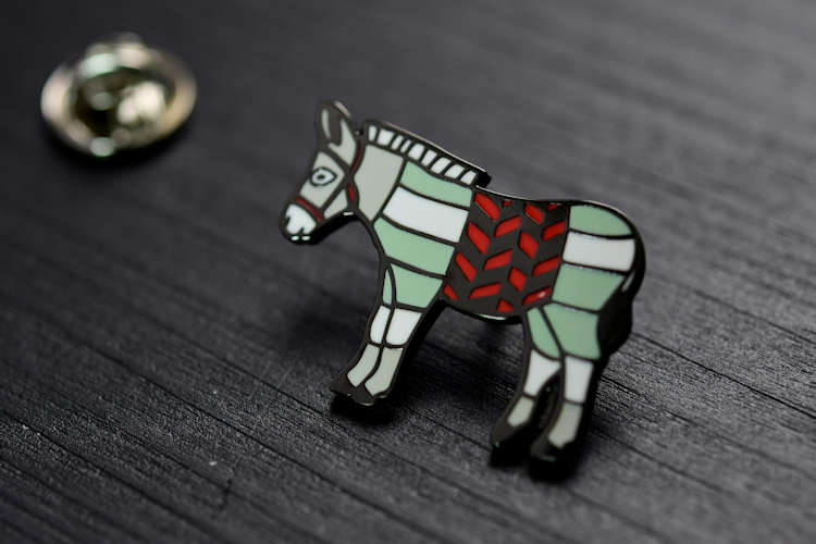Imitation hard enamel lapel pins