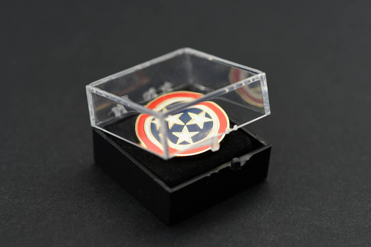 Tennessee State shield hard enamel lapel pin