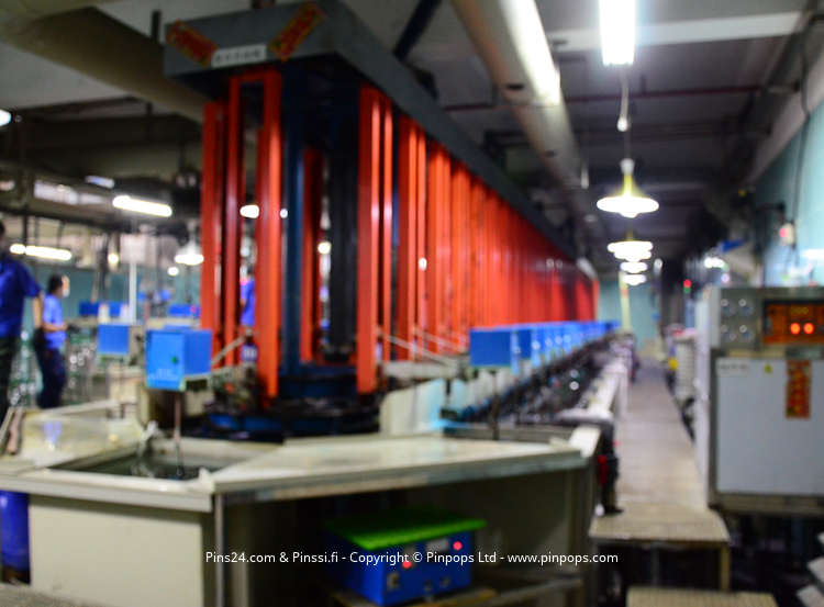 Manufacturing lapel pins in an audited factory