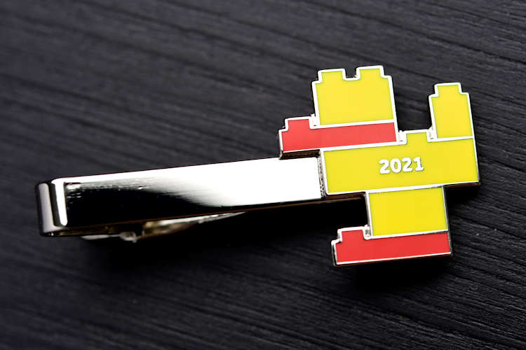 Metal tie bar from your own logo